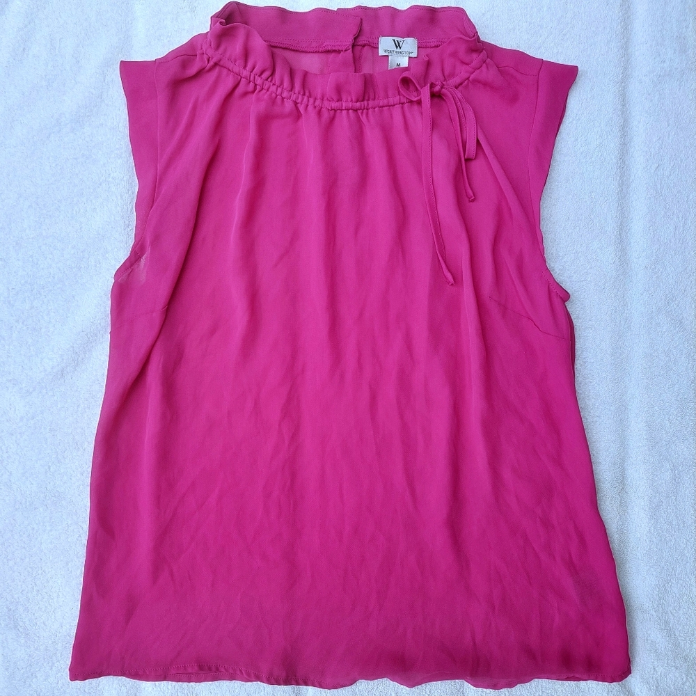 Worthington Magenta Blouse